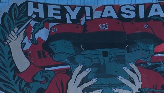 蓉城震撼TIFO，球員戴面具呼喊HEY ASIA！